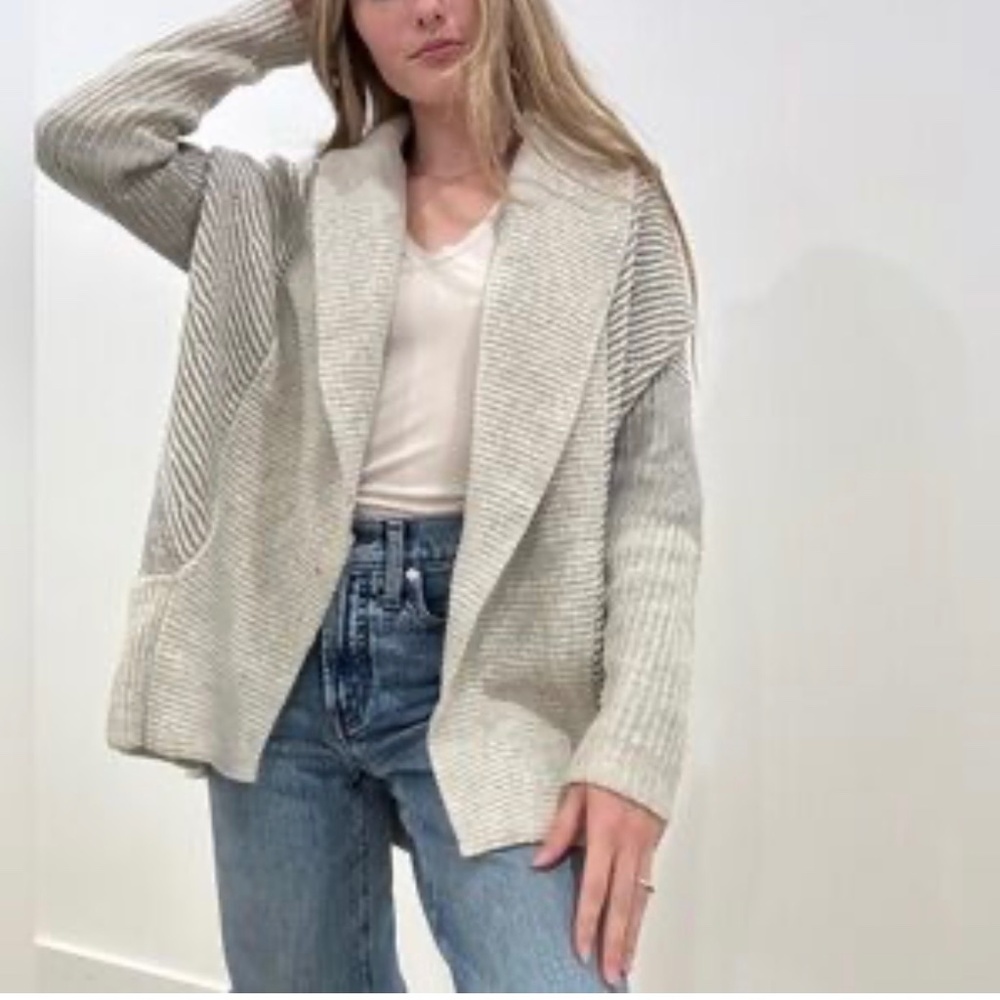 VINCE Women’s Wool/Cashmere Open Front Oversized Cardigan Sweater Size‎ S